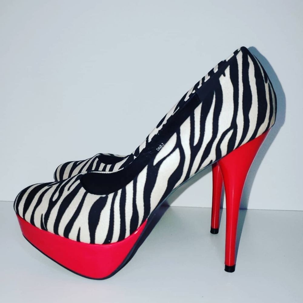 Zebra print stilletos
